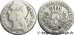 LOUIS XV DIT LE BIEN AIMÉ Dixième d&nbsp;écu aux branches d’olivier, tête ceinte d’un bandeau 1748 Metz B+