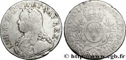 LOUIS XV DIT LE BIEN AIMÉ Écu aux branches d&nbsp;olivier, buste habillé 1726 Riom TB