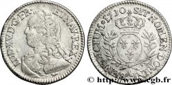 LOUIS XV DIT LE BIEN AIMÉ Cinquième d&nbsp;écu aux branches d&nbsp;olivier, buste habillé 1730 Paris TB+