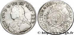 LOUIS XV DIT LE BIEN AIMÉ Écu aux branches d&nbsp;olivier, buste habillé 1733 Bayonne TB