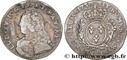LOUIS XV DIT LE BIEN AIMÉ Dixième d’écu aux branches d’olivier, buste habillé 1730 Strasbourg B+