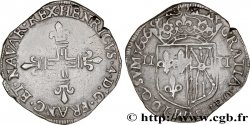 HENRI IV LE GRAND Quart d&nbsp;écu de Navarre 1606 Saint-Palais