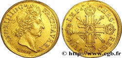 LOUIS XIV &nbsp;THE SUN KING&nbsp; Double louis d&nbsp;or aux huit L et aux insignes 1701 Paris