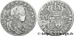 LOUIS XV DIT LE BIEN AIMÉ XX sols de Navarre 1719 Rouen TB