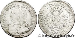 LOUIS XV DIT LE BIEN AIMÉ Cinquième d&nbsp;écu aux branches d&nbsp;olivier, buste habillé 1727 La Rochelle TB