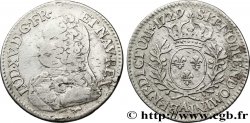 LOUIS XV DIT LE BIEN AIMÉ Cinquième d&nbsp;écu aux branches d&nbsp;olivier, buste habillé 1729 Paris TB/TTB