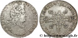 LOUIS XIV LE GRAND OU LE ROI SOLEIL Écu aux huit L, 2e type 1704 Paris TB+/TTB