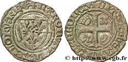 CHARLES VI LE FOU OU LE BIEN AIMÉ Blanc dit &nbsp;guénar&nbsp; n.d. Saint-Quentin TB+