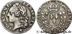 LOUIS XVI Vingtième d écu aux branches d olivier, buste lauré 1779 Paris