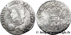CHARLES IX Teston, 2e type 1563 Rennes
