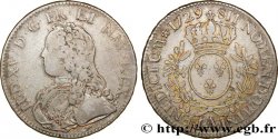 LOUIS XV DIT LE BIEN AIMÉ Écu dit &nbsp;aux branches d&nbsp;olivier&nbsp; 1729 Paris B+/TB+