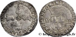 HENRY IV Quart d écu, croix feuillue de face 1604 Bayonne