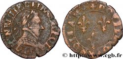HENRY III Double tournois, 2e type de Lyon 1589 Lyon fS
