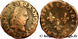 HENRI III Double tournois, 2e type de Tours 1588 Tours