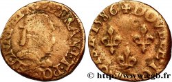 HENRI III Double tournois, type de Troyes 1586 Troyes