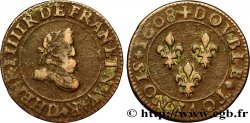 HENRI IV LE GRAND Double tournois, 1er type 1608 Lyon