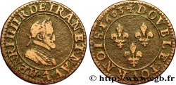 HENRI IV LE GRAND Double tournois, 2e type de Paris (légende française) 1603 Paris, Moulin des Étuves