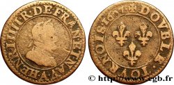 HENRI IV LE GRAND Double tournois, 2e type de Paris (légende française) 1607 Paris, Moulin des Étuves