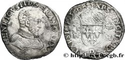 FRANÇOIS II. MONNAYAGE AU NOM D HENRI II Teston à la tête nue, 1er type 1560 Lyon TB