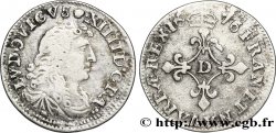 LOUIS XIV LE GRAND OU LE ROI SOLEIL Quatre sols à la croix formée de lis 1676 Vimy-en-Lyonnais (actuellement Neuville-sur-Saône)
