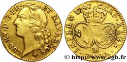 LOUIS XV DIT LE BIEN AIMÉ Louis d’or aux écus ovales, tête ceinte d’un bandeau 1747 Strasbourg