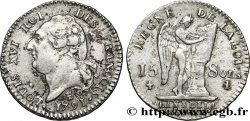 LOUIS XVI (MONARQUE CONSTITUTIONNEL)  15 sols dit &nbsp;au génie&nbsp;, type FRANCOIS 1791 Limoges TTB+