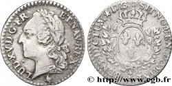 LOUIS XV DIT LE BIEN AIMÉ Vingtième d écu aux branches d’olivier, buste lauré 1773 Paris