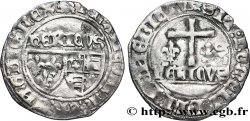 HENRY VI DE LANCASTRE - ROI DE FRANCE (1422-1453) - ROI D ANGLETERRE (1422-1461) et (1470-1471) Blanc aux écus n.d. Rouen