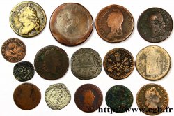 LOTS Quinze monnaies royales, états et métaux divers n.d.  