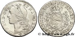 LOUIS XV DIT LE BIEN AIMÉ Demi-écu aux branches d’olivier, tête ceinte d’un bandeau 1766 La Rochelle TB+