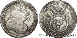 LOUIS XIV LE GRAND OU LE ROI SOLEIL Demi-écu aux palmes 1694  Rouen