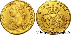 LOUIS XVI Double louis d’or aux écus ovales 1777 Nantes TB+