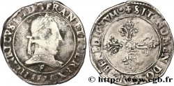 HENRY III Franc au col plat 1578 Angers VF/VF