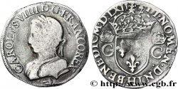 CHARLES IX Teston, 2e type 1562 La Rochelle