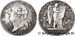 LOUIS XVI (MONARQUE CONSTITUTIONNEL)  Écu dit &nbsp;au génie&nbsp;, type FRANÇOIS 1792 Limoges TB+