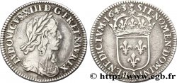 LOUIS XIII LE JUSTE Douzième d&nbsp;écu, buste drapé et cuirassé (2e buste de Jean Warin) 1643 Paris, Monnaie de Matignon TTB