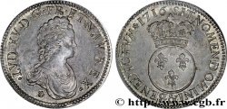 LOUIS XV DIT LE BIEN AIMÉ Écu dit &nbsp;vertugadin&nbsp; 1716 Aix-en-Provence TTB+/SUP