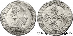 LIGUE. COINAGE AT THE NAME OF HENRY III Demi-franc au col plat 1592 Toulouse
