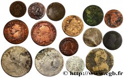 LOTS Quinze monnaies royales, états et métaux divers n.d. 