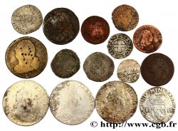 LOTS Quinze monnaies royales, états et métaux divers n.d. 