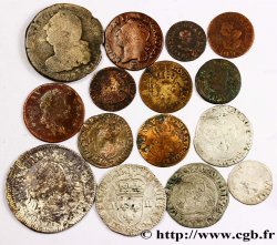 LOTS Quinze monnaies royales, états et métaux divers n.d. 
