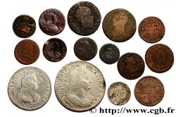 LOTS Quinze monnaies royales, états et métaux divers n.d. 