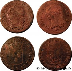 LOUIS XVI Sols dits &nbsp;à l&nbsp;écu&nbsp;, lot de 56 ex. + 12 deniers, 1 ex. 1791 