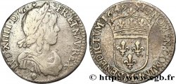 LOUIS XIV LE GRAND OU LE ROI SOLEIL Douzième d&nbsp;écu, portrait à la mèche longue 1649 Toulouse TB/TB+