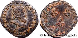 HENRI IV LE GRAND Double tournois, type de Limoges 1592 Limoges TTB