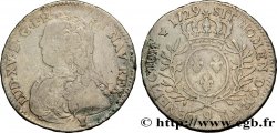 LOUIS XV DIT LE BIEN AIMÉ Demi-écu aux branches d&nbsp;olivier, buste habillé 1729 Rennes TB+