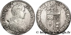 LOUIS XIV LE GRAND OU LE ROI SOLEIL Écu de Béarn, portrait à la mèche longue 1655 Pau TTB/TTB+