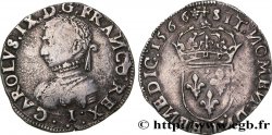 CHARLES IX Teston, 5e type 1566 Limoges