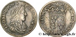 LOUIS XIV LE GRAND OU LE ROI SOLEIL Douzième d écu de Dauphiné, portrait apollinien 1660 Grenoble TTB