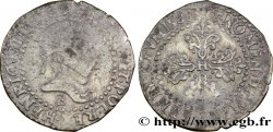 HENRY III Quart de franc au col plat 1588 Rouen